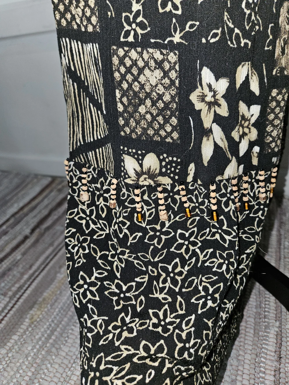 Boho Beadwork Maxi Skirt